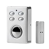 KOBERT GOODS – SP65 Silber drahtloser Tür-, Fenster- oder Vitrinenalarm, Einsatz als Alarmanlage, Einbruchsschutz, Home-Security Mit PIN-Code-Eingabe,...